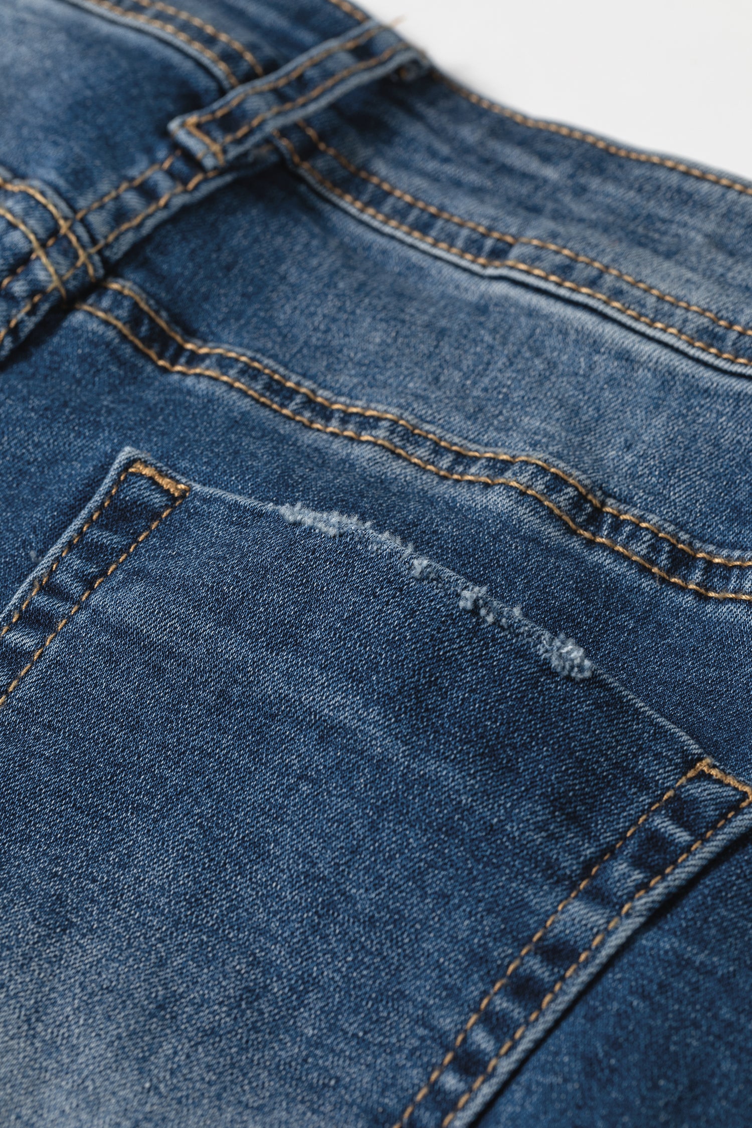 Ashleigh Blue Acid Washed Straight Leg Full Length Casual Jeans