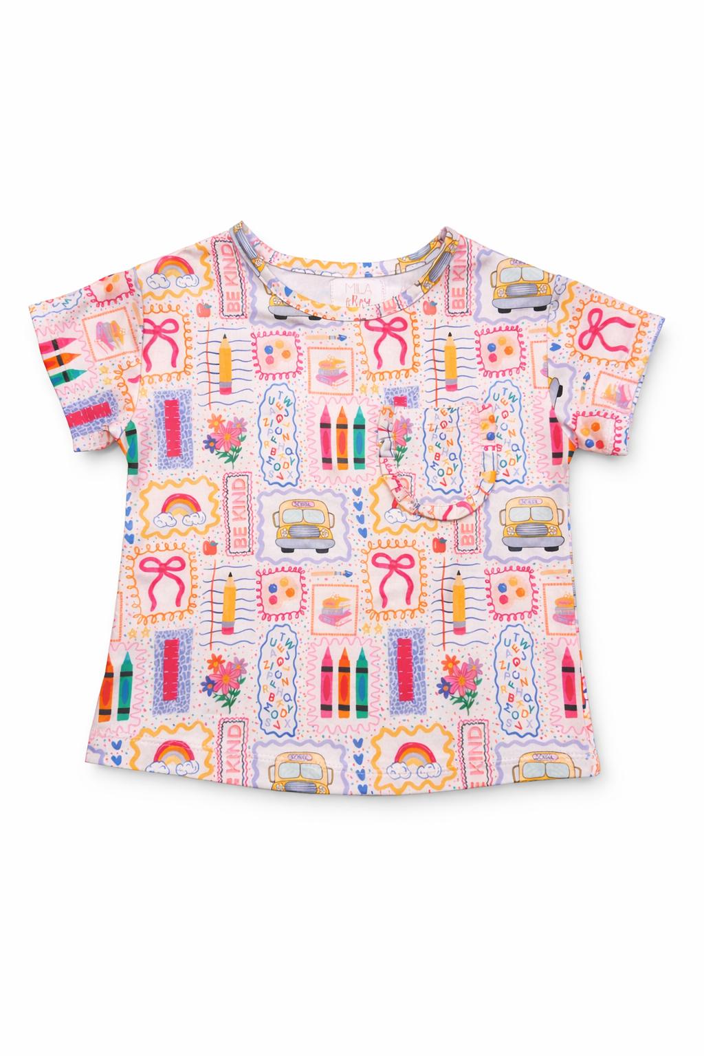 Art Class Ruffle Pocket Tee