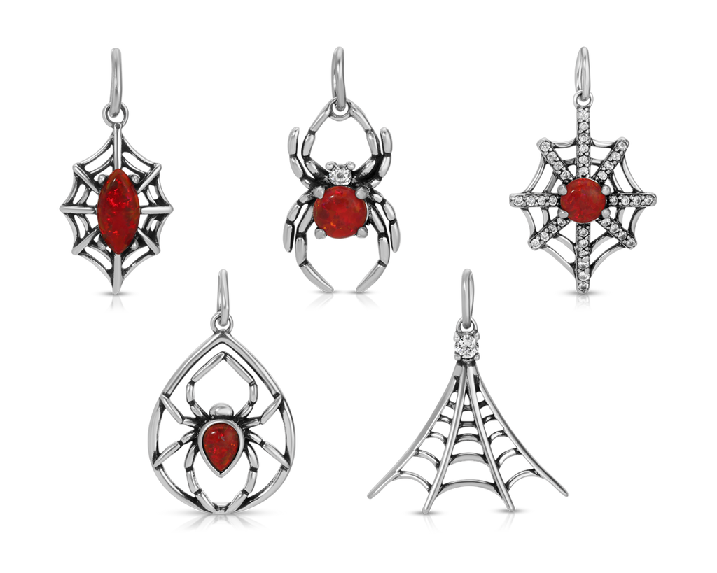 Black Widow - Jewel Candle Ceramic - Sterling Silver