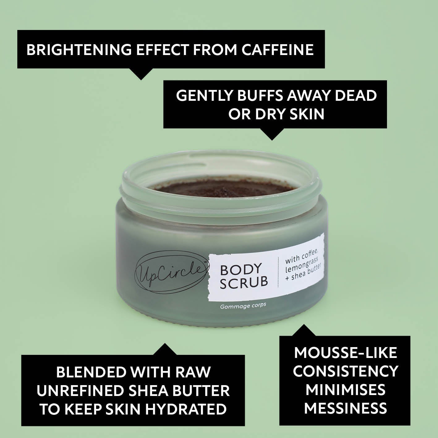 Coffee Body Scrub with Lemongrass