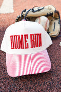 Homerun - Red Striped Trucker Hat
