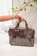 Leopard - Clear Coat Toiletry Case