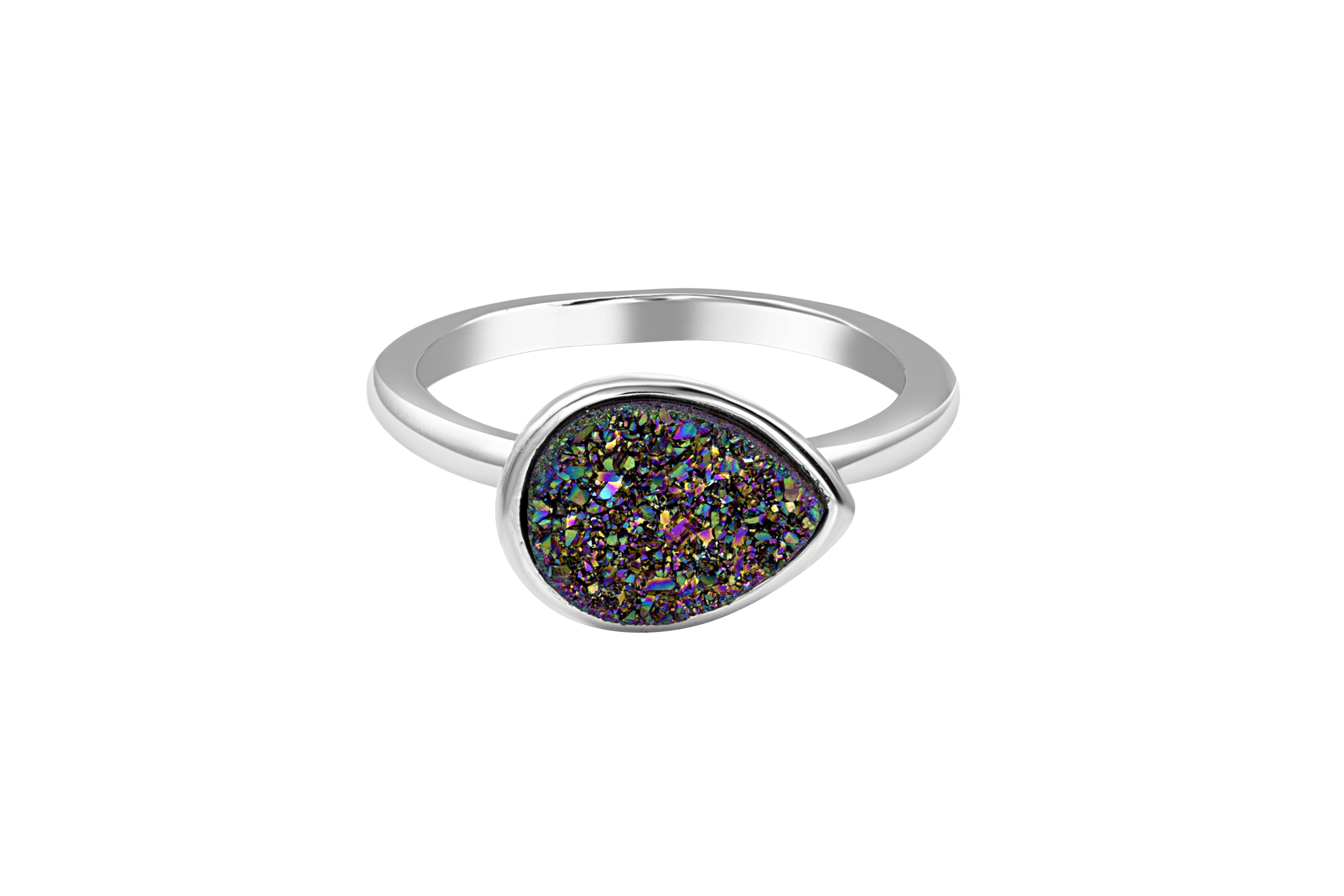 Rainbow Quartz Collection Ring