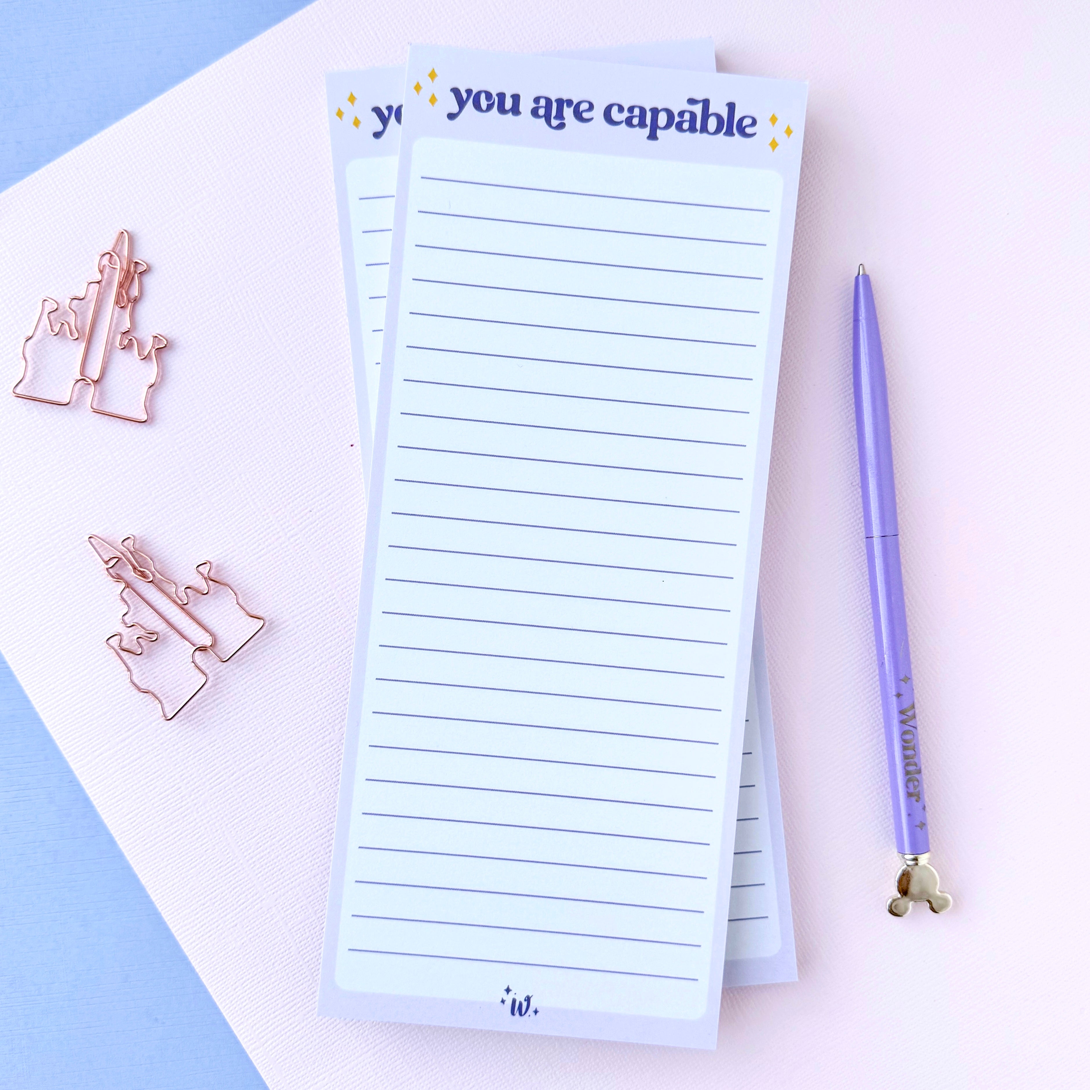 You Are Capable List Notepad