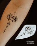 Lotus Flower Temporary Tattoo