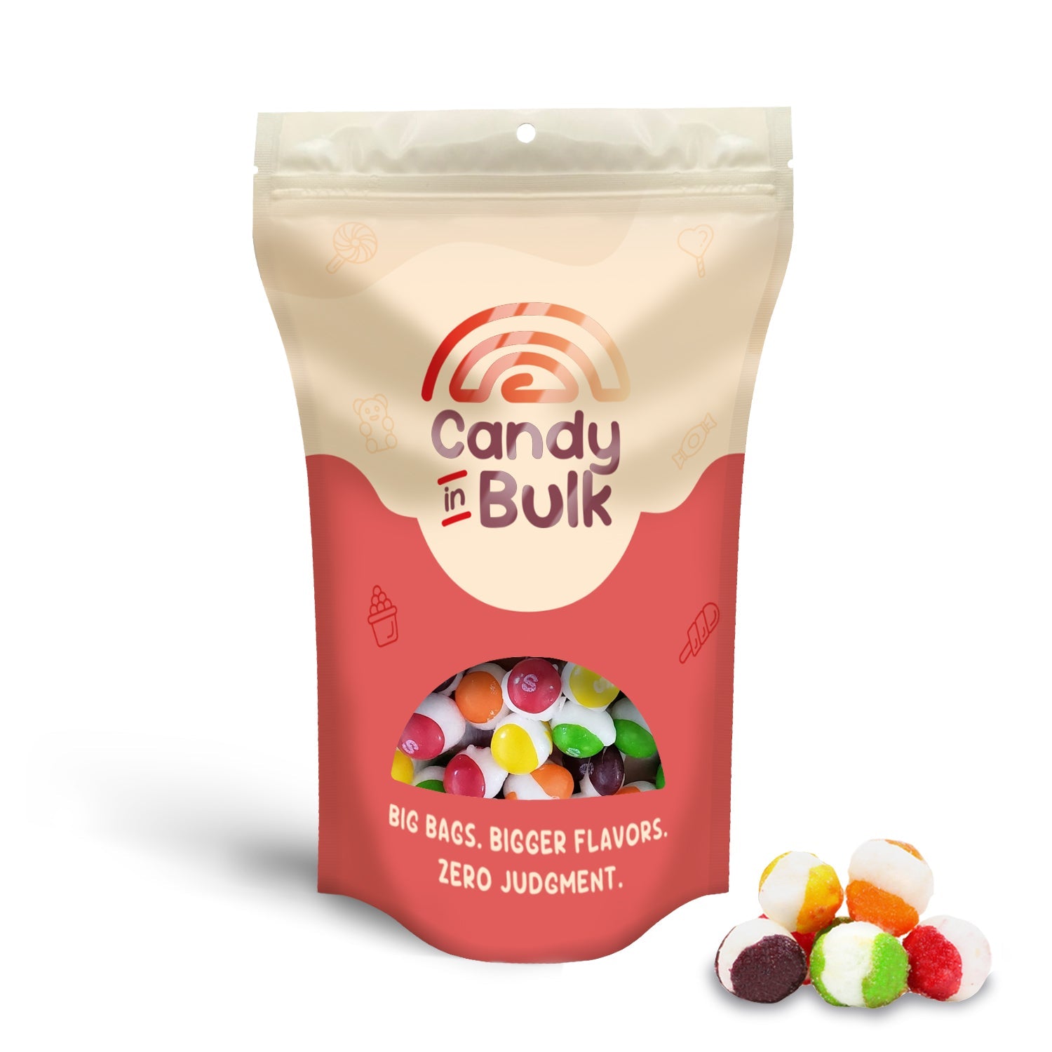 Skittles POP'd Freeze Dried Candy – Original – Bulk Value Bag