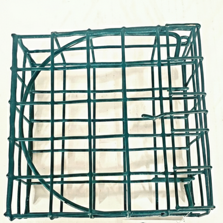 C&S Nutty Suet Treat Bird Cake 11.75 oz & Large Suet Basket Feeder Combo