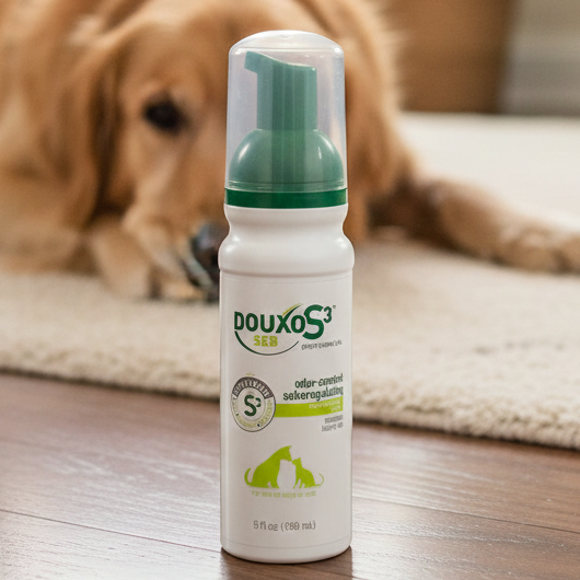 Douxo S3 SEB Mousse for Dogs & Cats Skin Coat Care 5.1 oz.