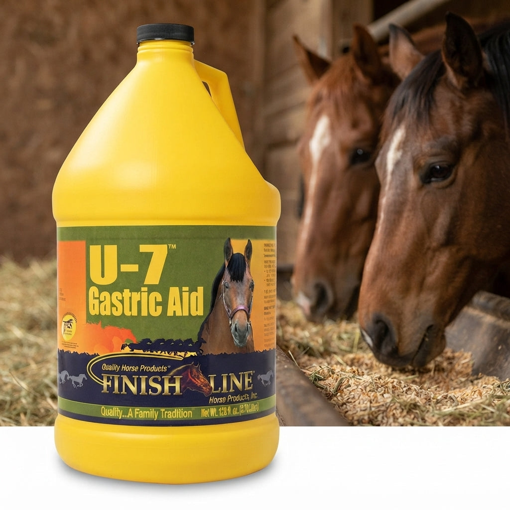 Finish Line U-7 Gastric Aid Liquid for Horses 1 Gallon