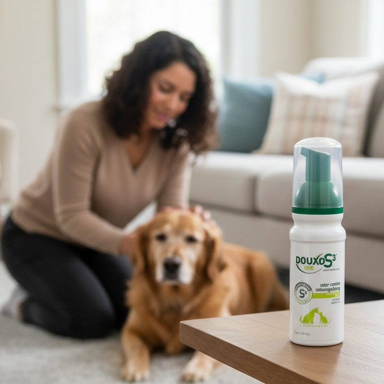 Douxo S3 SEB Mousse for Dogs & Cats Skin Coat Care 5.1 oz.
