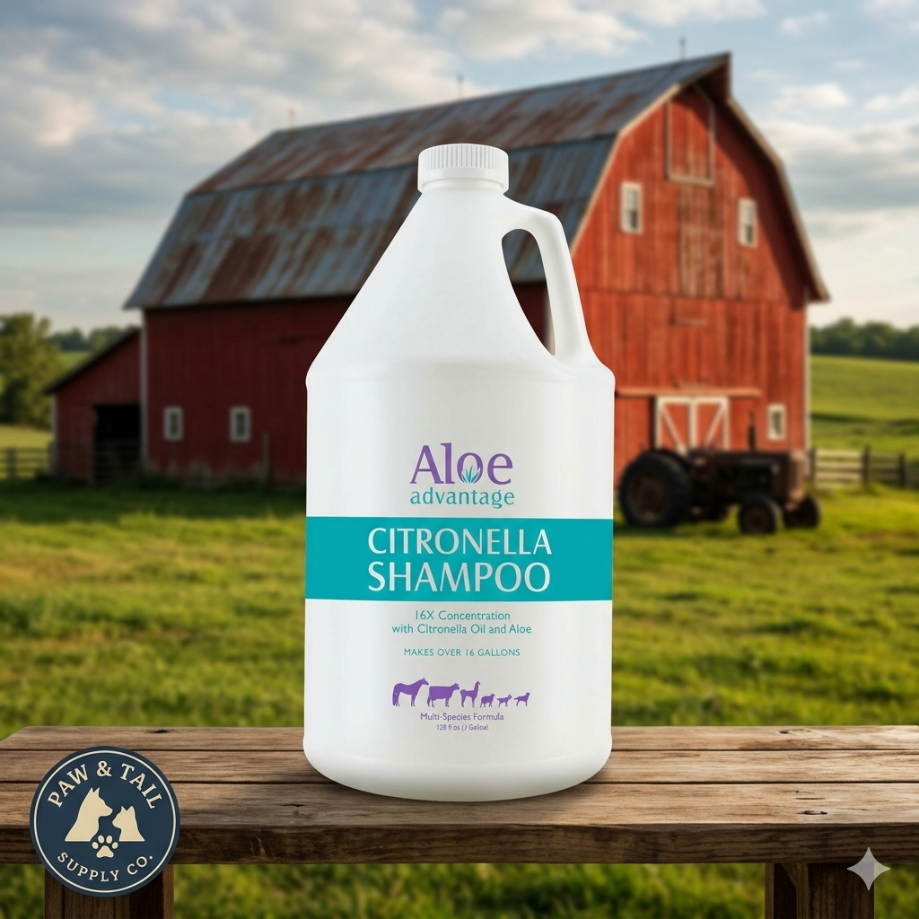 Durvet Citronella Shampoo Horses Dogs Livestock Natural Coat Cleaner Gallon