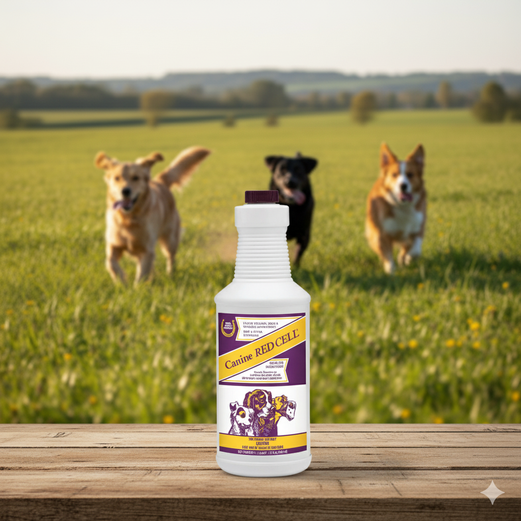 Canine Red Cell Liquid Supplement Dogs Puppies Vitamin Iron Mineral Energy 32 oz.