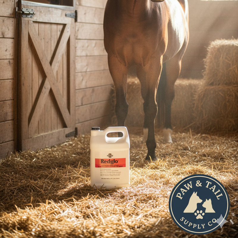 Farnam Redglo Liquid Multi-Vitamin Energy and Iron Boost for Horses 1 Gallon