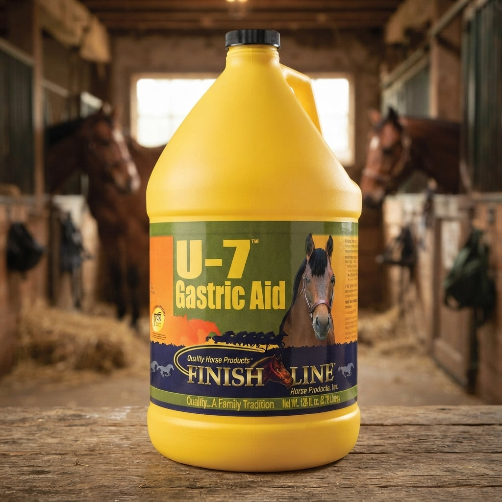 Finish Line U-7 Gastric Aid Liquid for Horses 1 Gallon