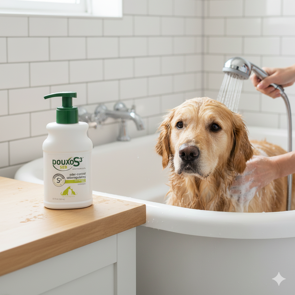 Douxo S3 SEB Shampoo 6.7 oz Dogs & Cats Oily Flaky Skin Dandruff Control