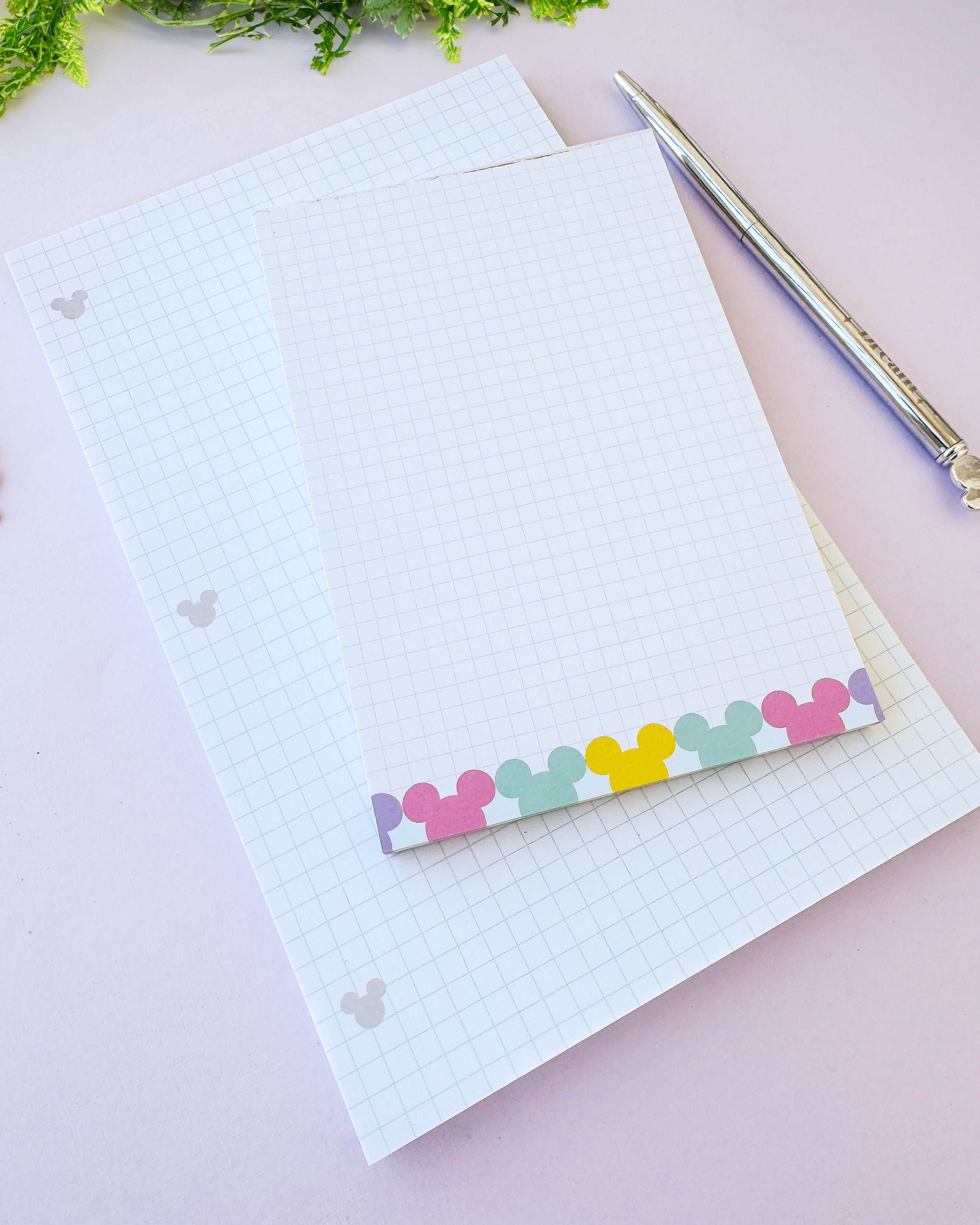 Hidden Mickey Lined Paper Notepad