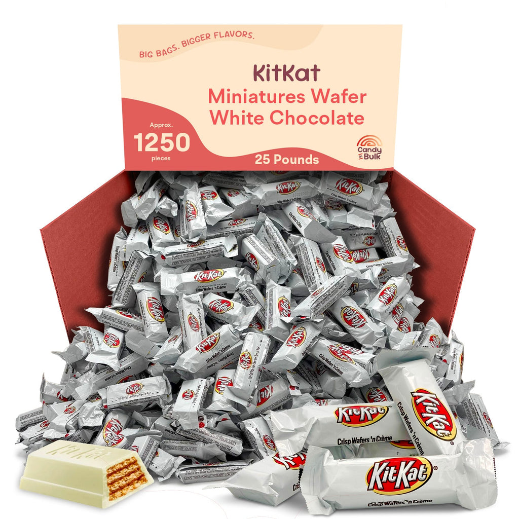 KitKat White Chocolate Wafer Miniatures – Bulk Value Bag