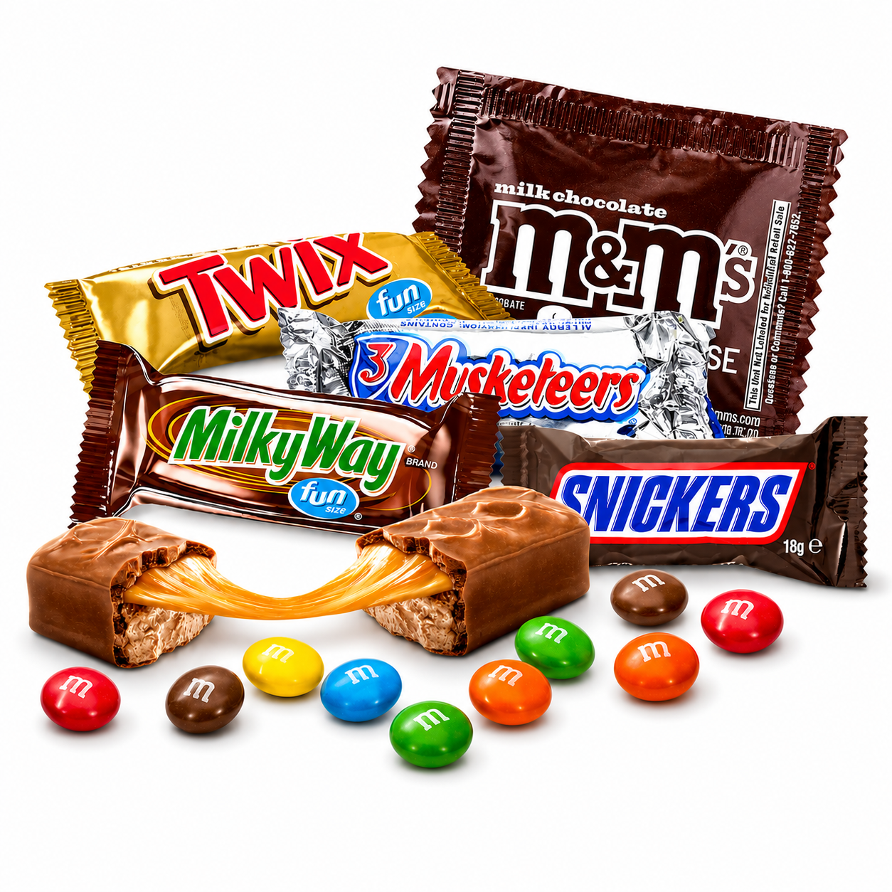Chocolate Mix – Snickers, Twix, Milky Way, M&M's & 3 Musketeers (Mars Mix) – Bulk Value Bag
