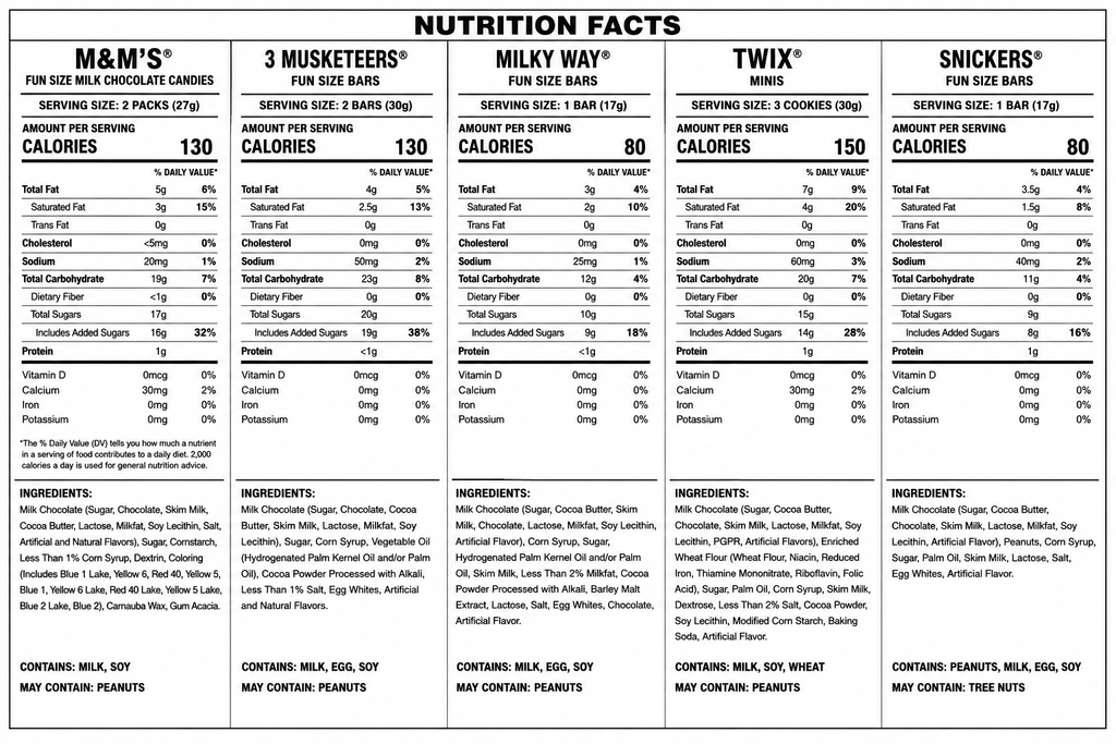 Chocolate Mix – Snickers, Twix, Milky Way, M&M's & 3 Musketeers (Mars Mix) – Bulk Value Bag