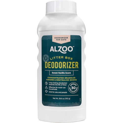 Alzoo Cat Litter Deodorizer Fragrant Sweet Vanilla Granules 26.6 oz.