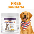 PiccardNaturePets Pee-Well Urinary Bladder Support for Dogs 60ct + FREE Bandana!