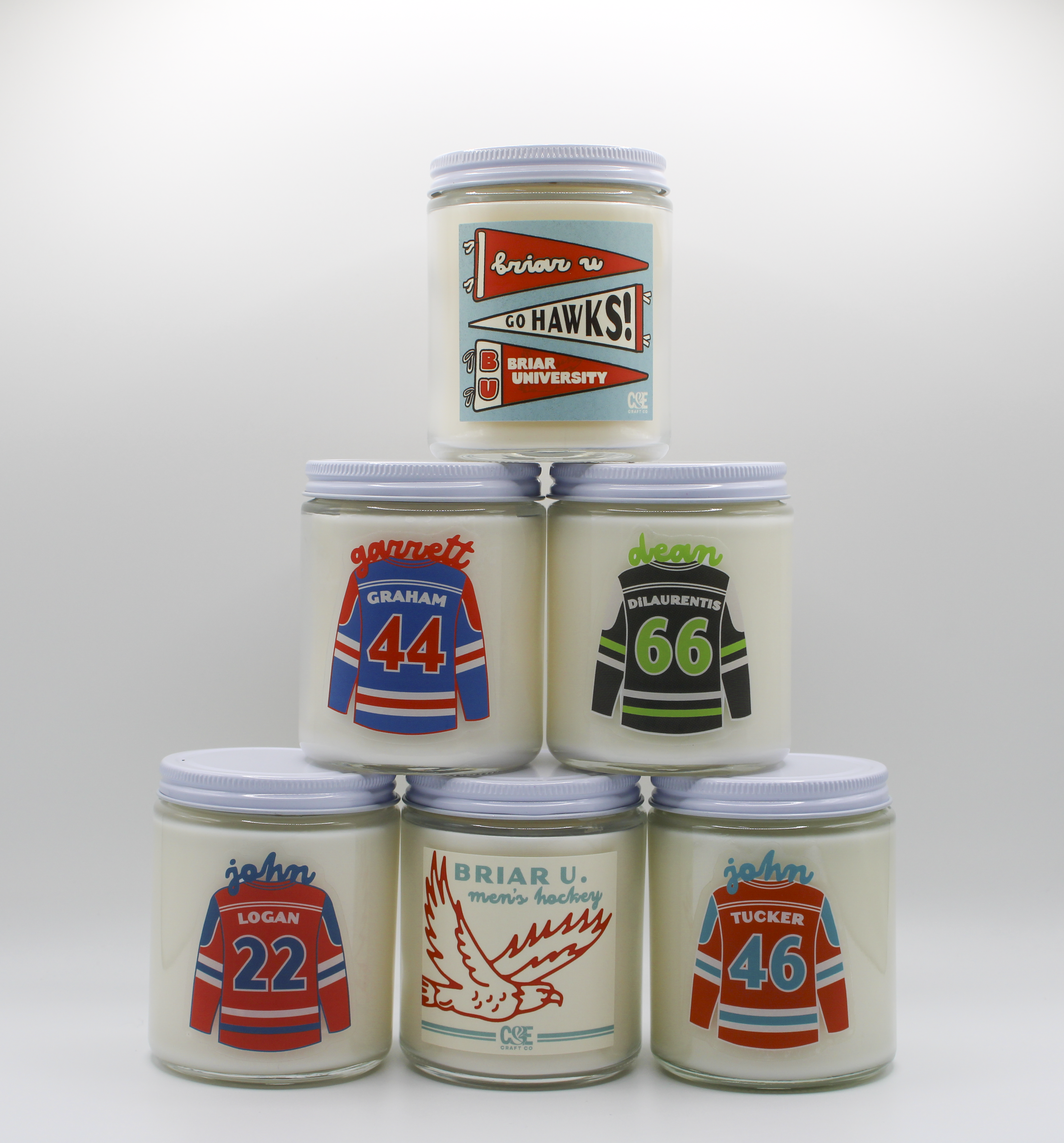 Briar U Men's Hockey Candle