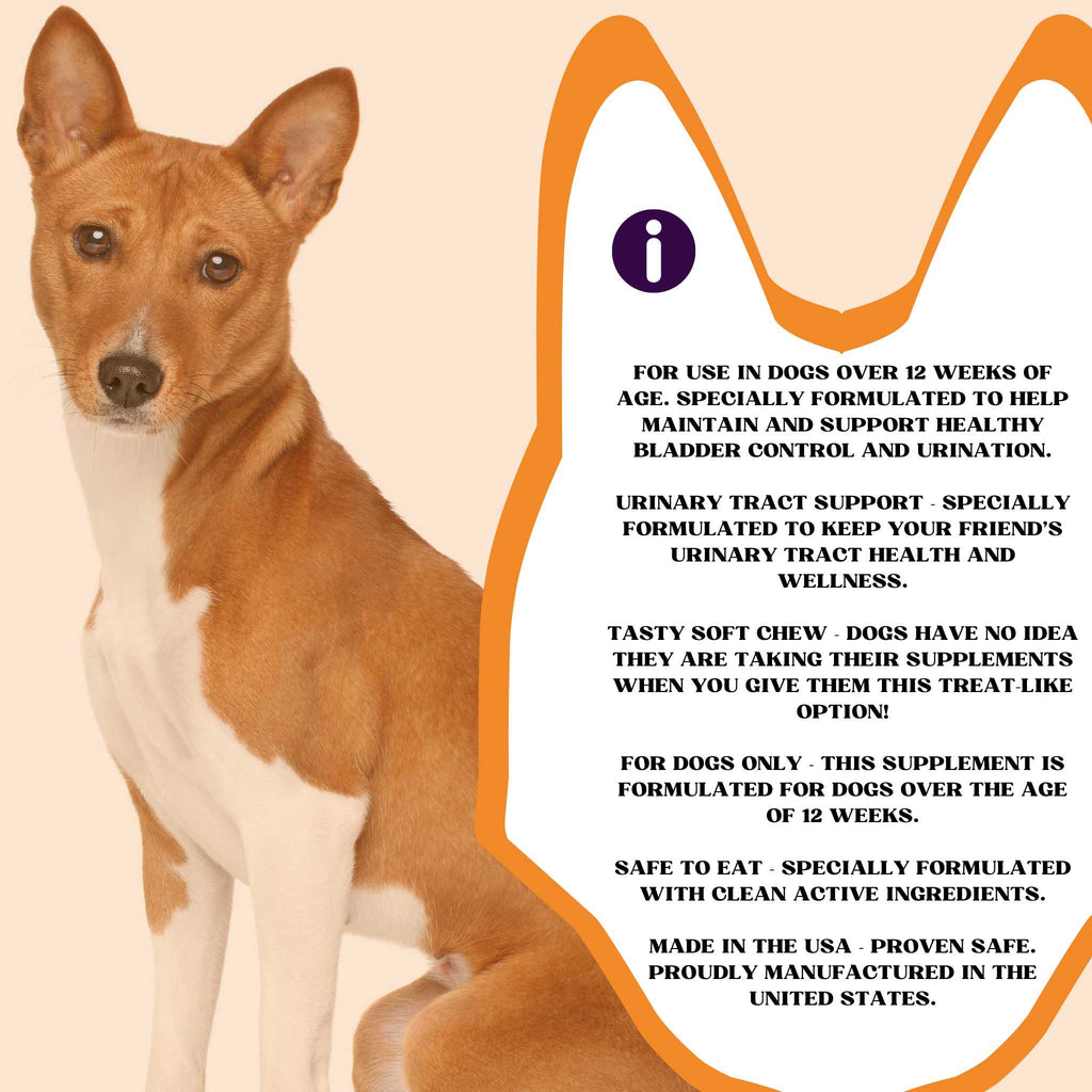 PiccardNaturePets Pee-Well Urinary Bladder Support for Dogs 60ct + FREE Bandana!