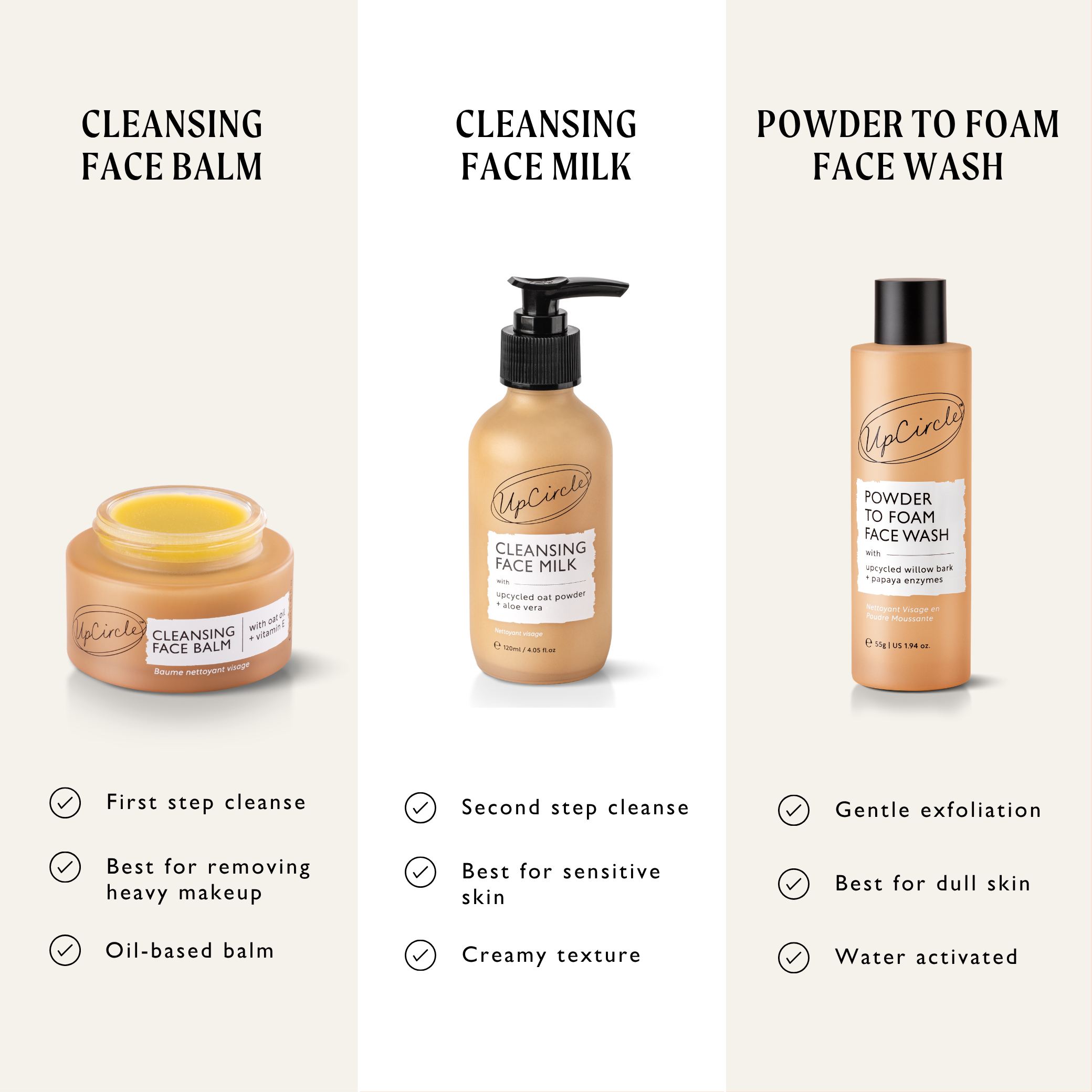 Powder To Foam Face Wash with Willow Bark + Papaya Enzymes