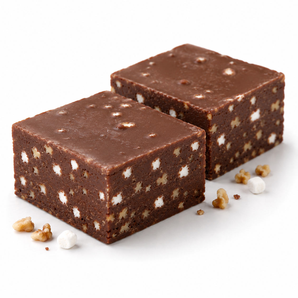Rocky Road Fudge Squares