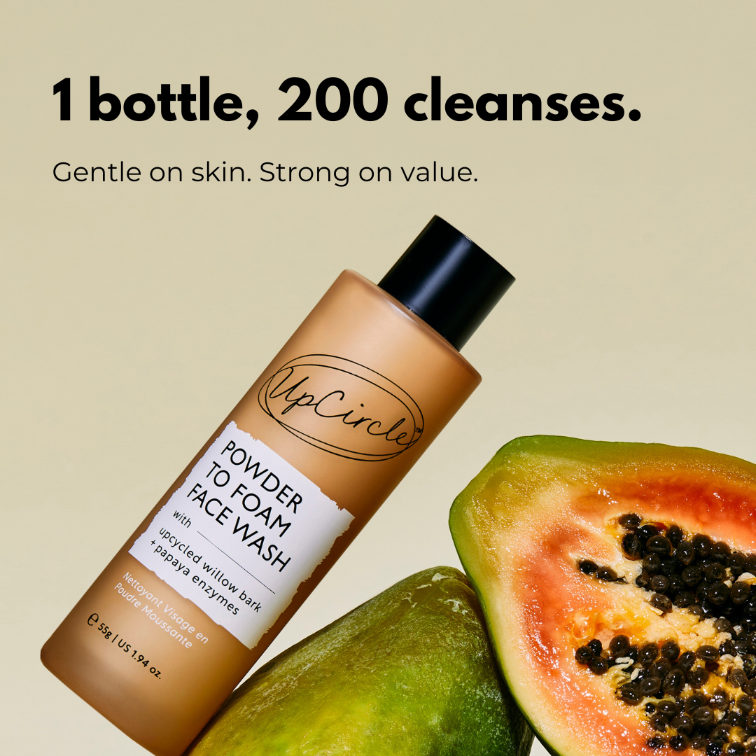 Powder To Foam Face Wash with Willow Bark + Papaya Enzymes