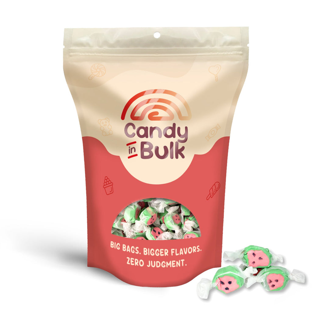 Salt Water Taffy Candy – Watermelon – Bulk Value Bag