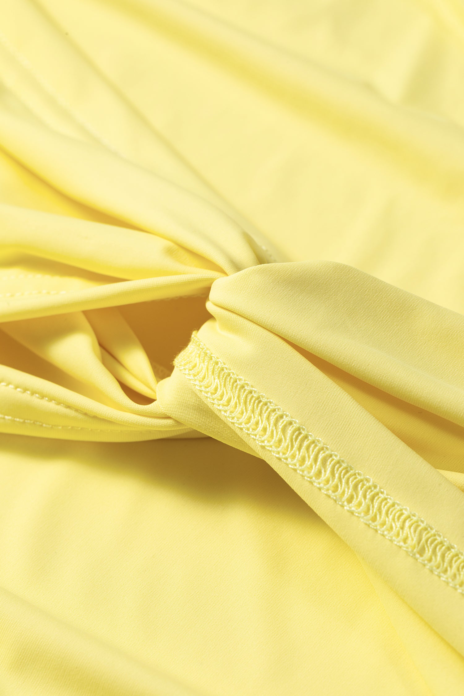 Yellow Cream Daring Back Cutout Active Mini Dress with Shorts