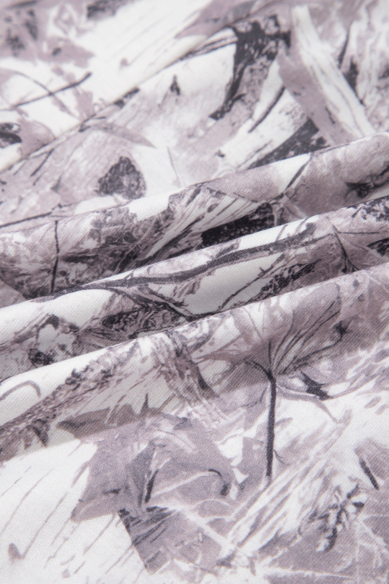 Khaki Camo Woodland Print Drawstring Active Shorts