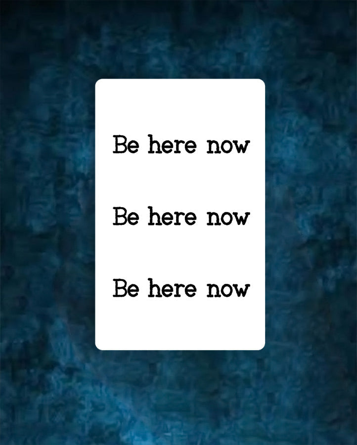 NEW "Be here now" Tattoo