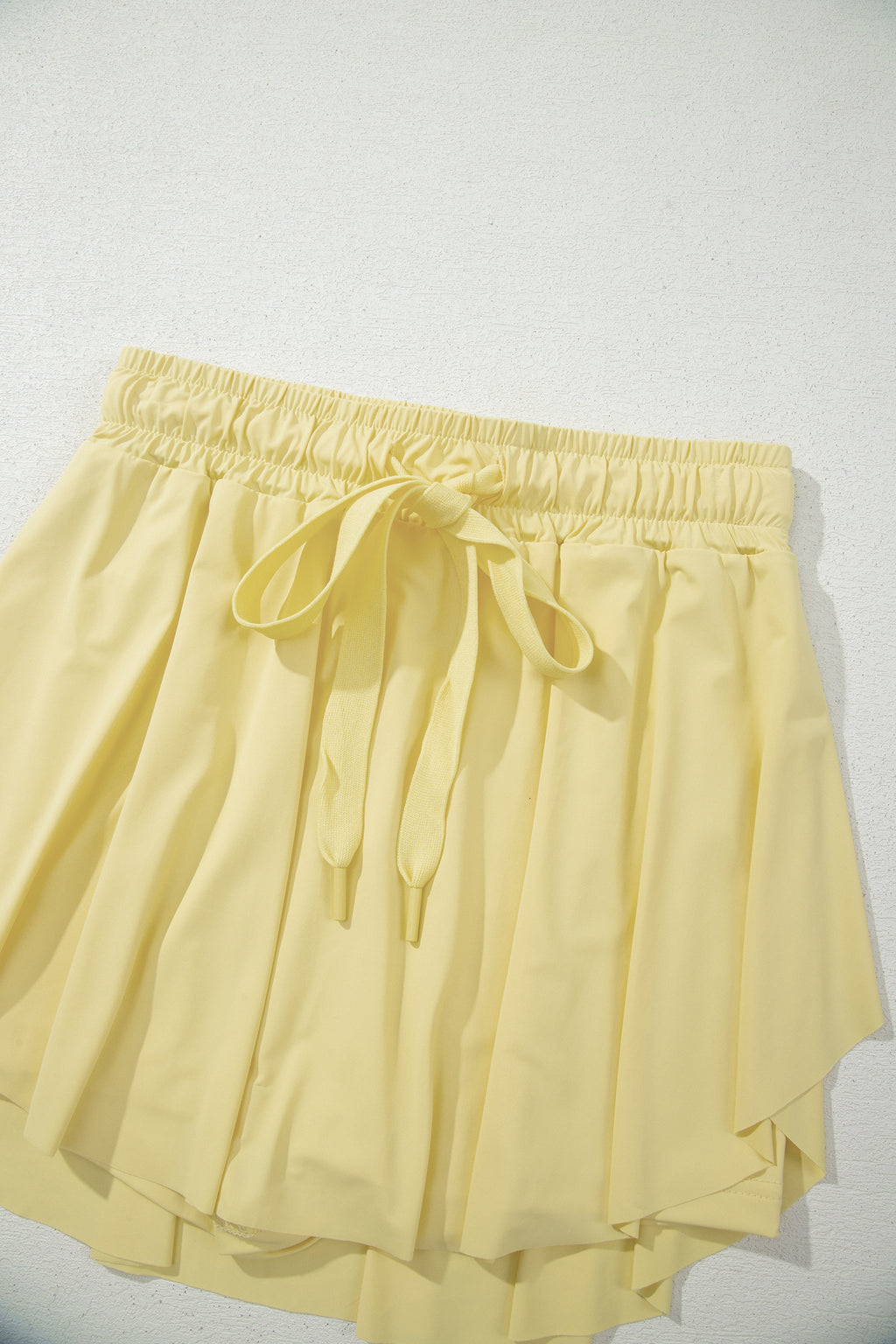 Dark Blue Drawstring Elastic Waistband Lined Tennis Skorts
