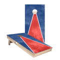 Classic Triangle - Red, White, Blue Star Cornhole Boards