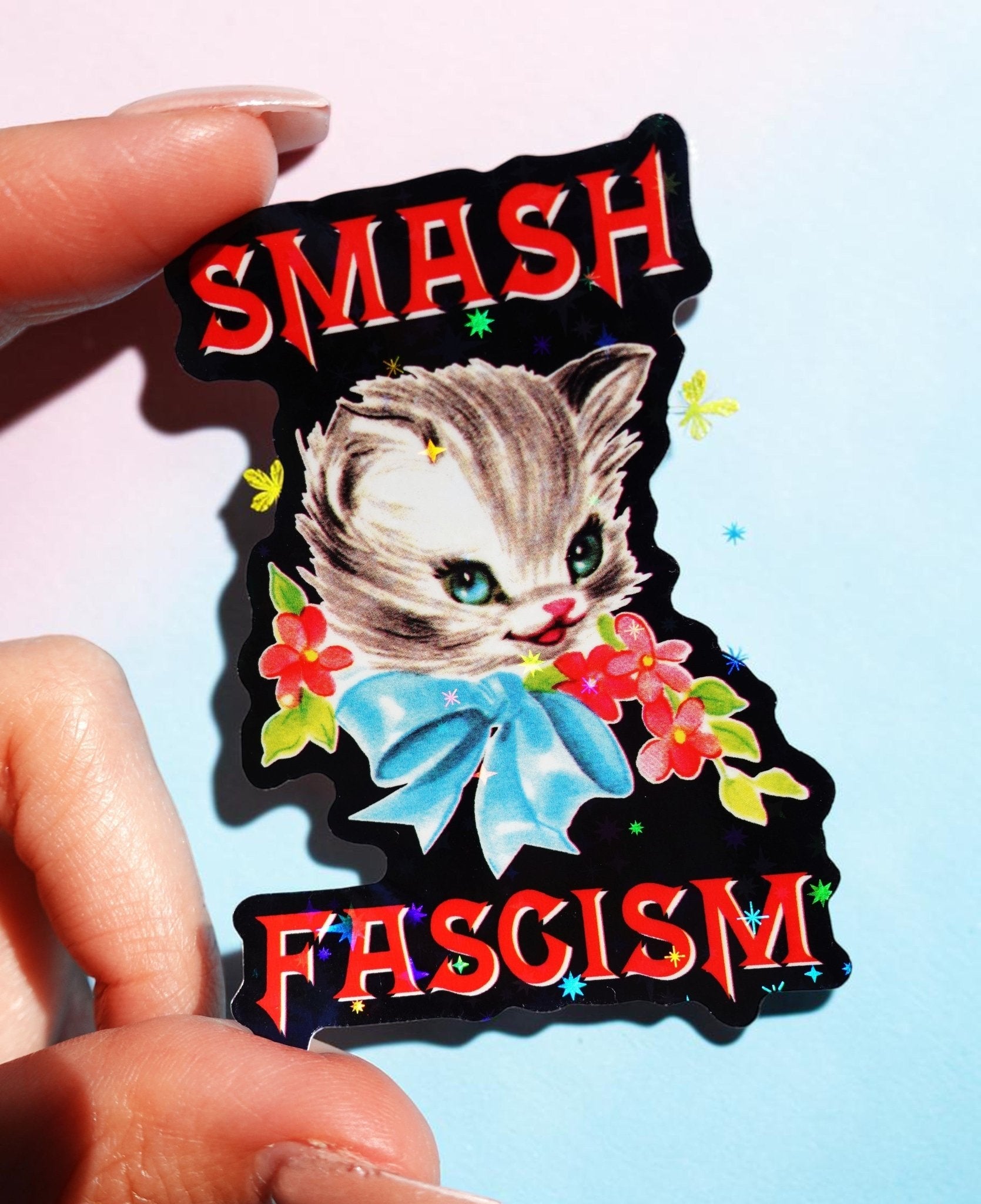 Smash Fascism Sticker