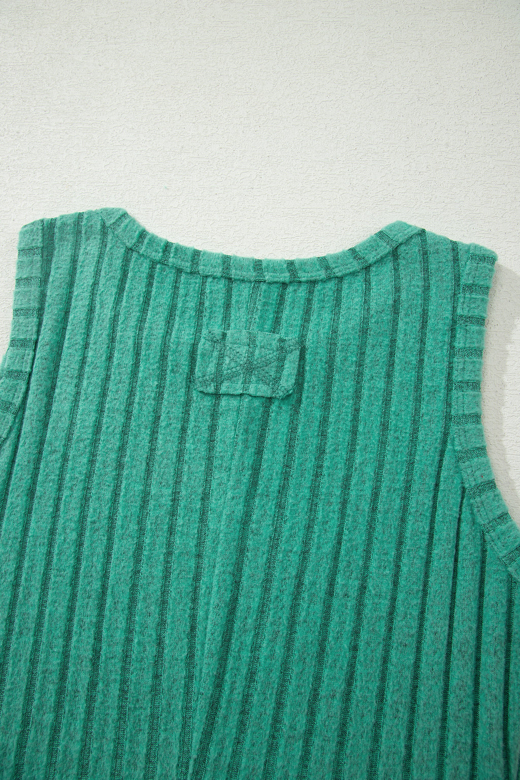Camel Slim Ribbed Mineral Wash Tank Top