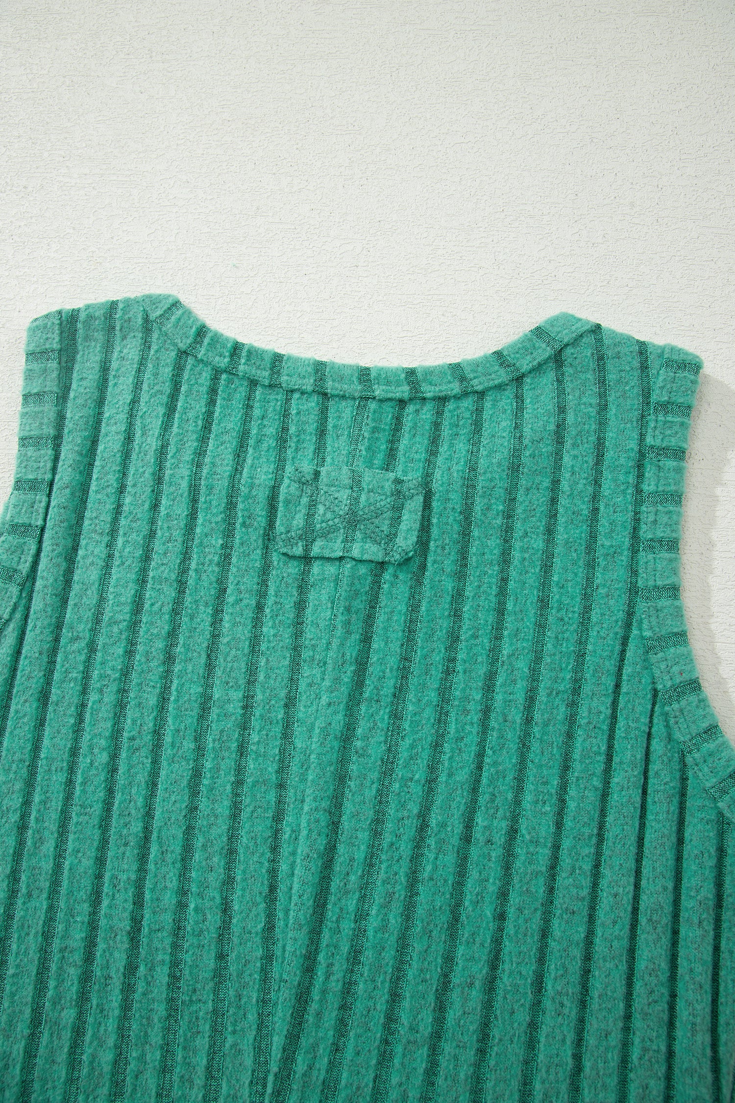 Camel Slim Ribbed Mineral Wash Tank Top