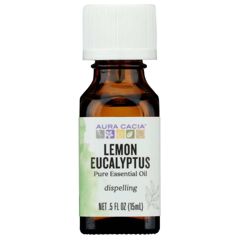 AURA CACIA: Lemon Eucalyptus Essential Oil, 0.5 oz