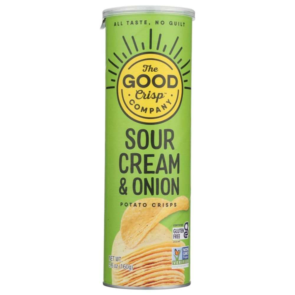 THE GOOD CRISP COMPANY Sour Cream and Onion Potato Chips- 5.6oz |Tasty