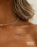 NEW Happiness only real when shared Tattoo