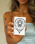 Geometric Lion Tattoo