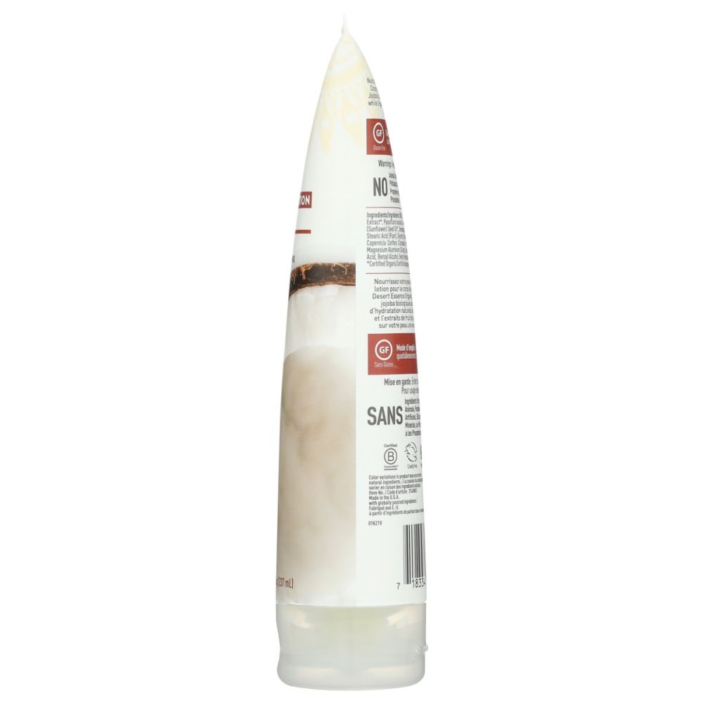 DESERT ESSENCE: Coconut Hand and Body Lotion, 8 fo
