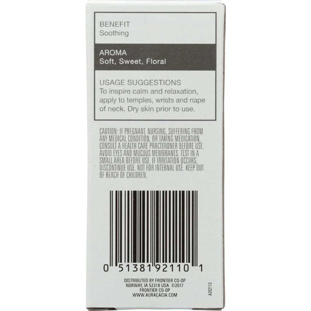 AURA CACIA Lavender Roll On - Soothing Essential Oil for Relaxation 0.31 fo