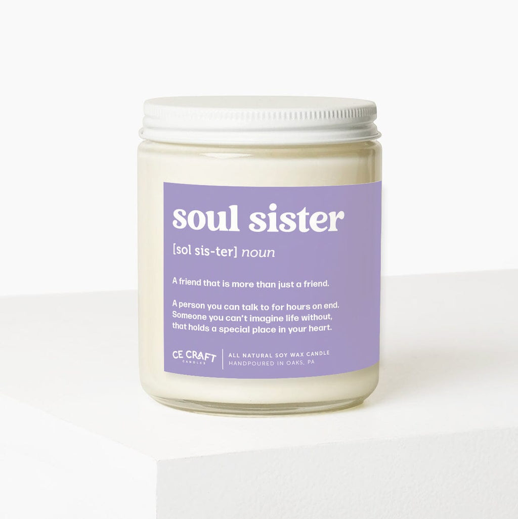 Soul Sister Definition Candle