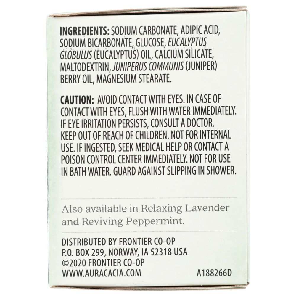 AURA CACIA: Eucalyptus Shower Tablets, 3 oz